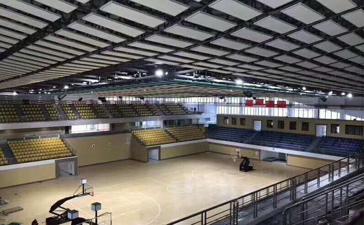 河南安陽(yáng)籃球館空間吸聲體聲學(xué)工程-1